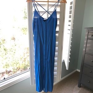 Topshop strappy button down dress